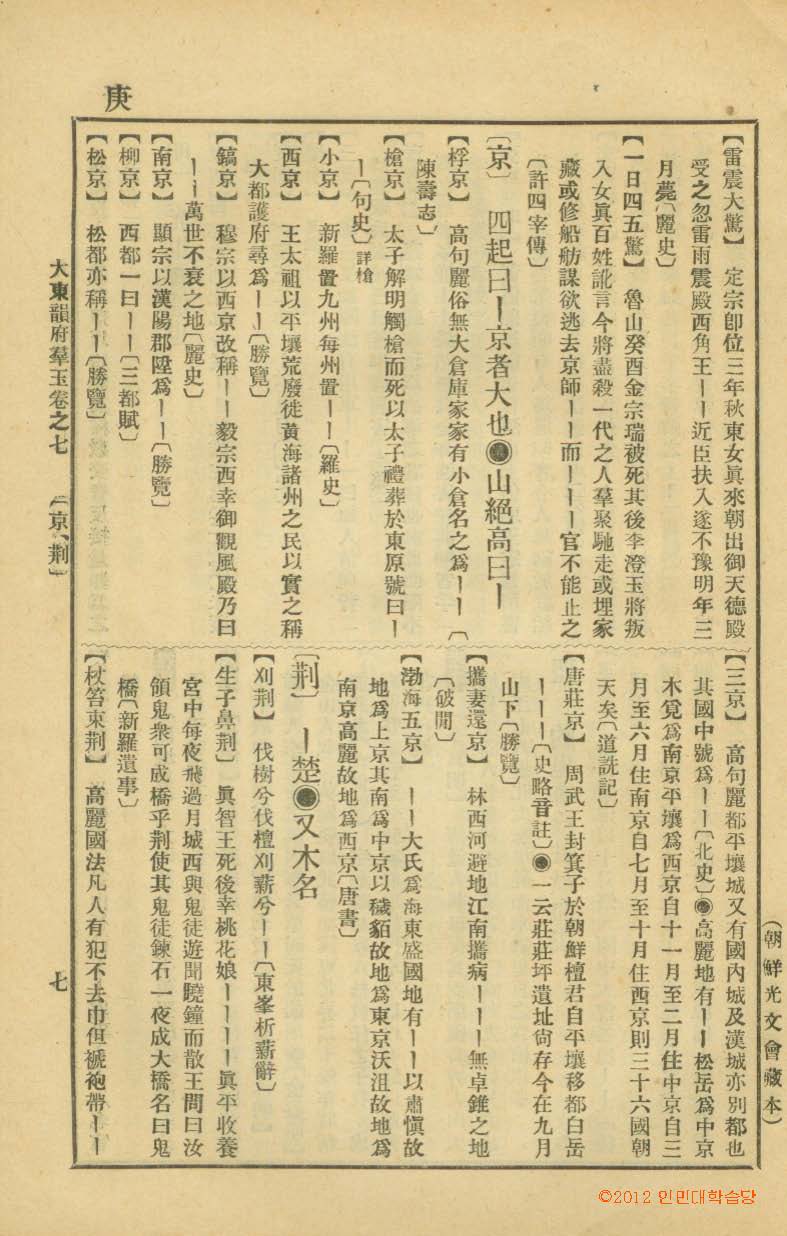 책표지-大東韻府羣玉 _8